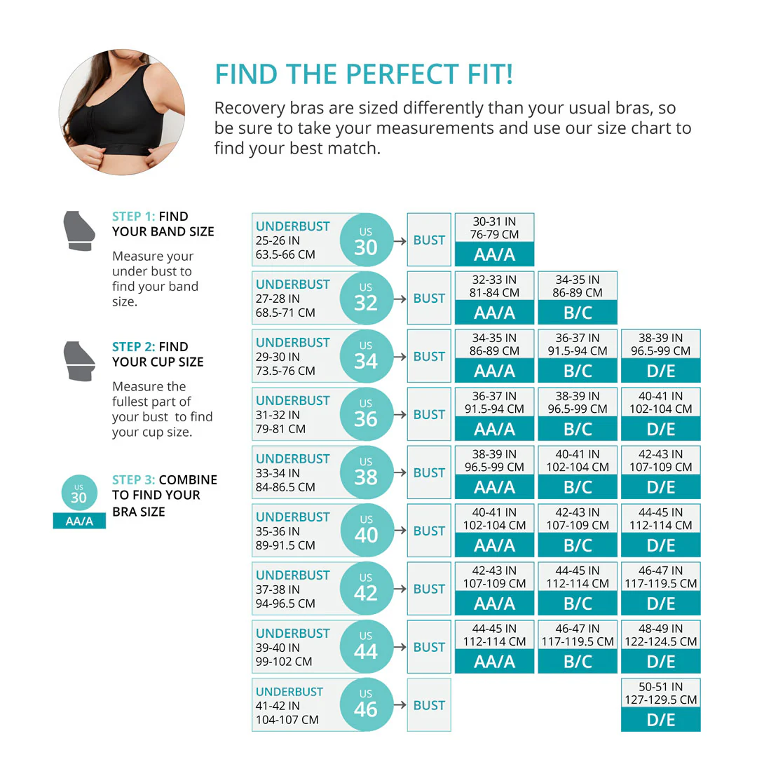 High Coverage Zip-Front Recovery Bra - Style No. BNRZ - Image 5