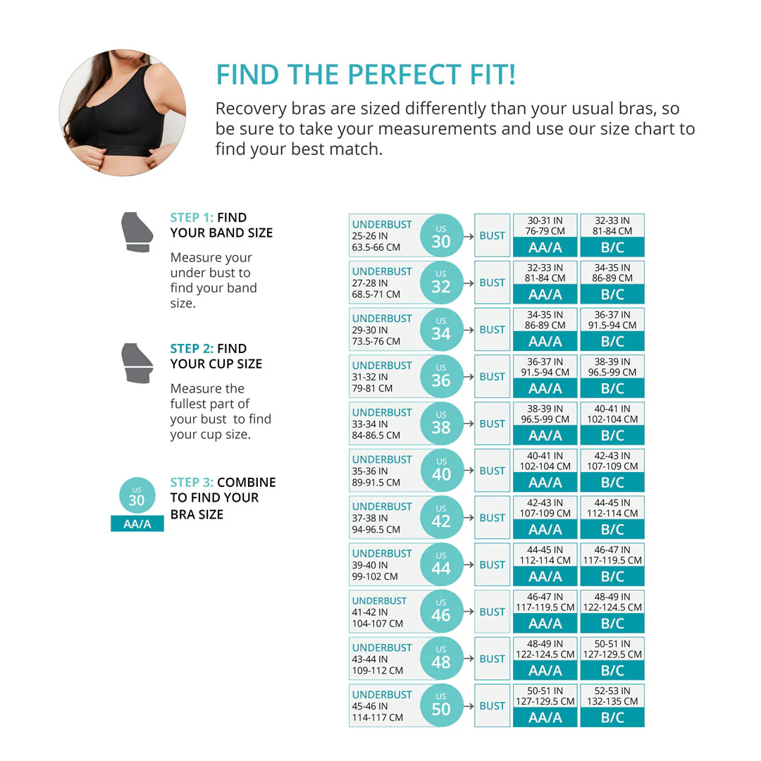 Shirred Front Recovery Bra - Style No. B2 - Image 4